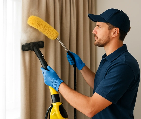 Trusted residential curtain cleaning technician Matty Curtain Cleaning brookfield-vic QLD
