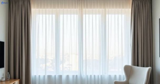 Freshly steam cleaned curtains in brookfield-vic QLD