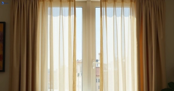 Dusty and dull curtains in brookfield-vic before steam cleaning